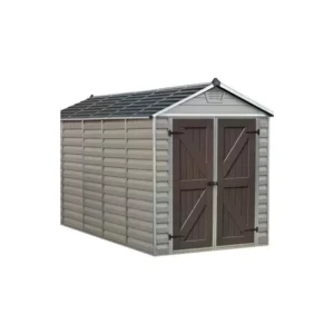 Baglix 6' x 12' Skylight Plastic Storage Shed Kit - Tan