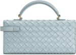 Baglix - Woven Vegan Leather Top Handle Bag with Gold-Tone Lock Closure - Image 3
